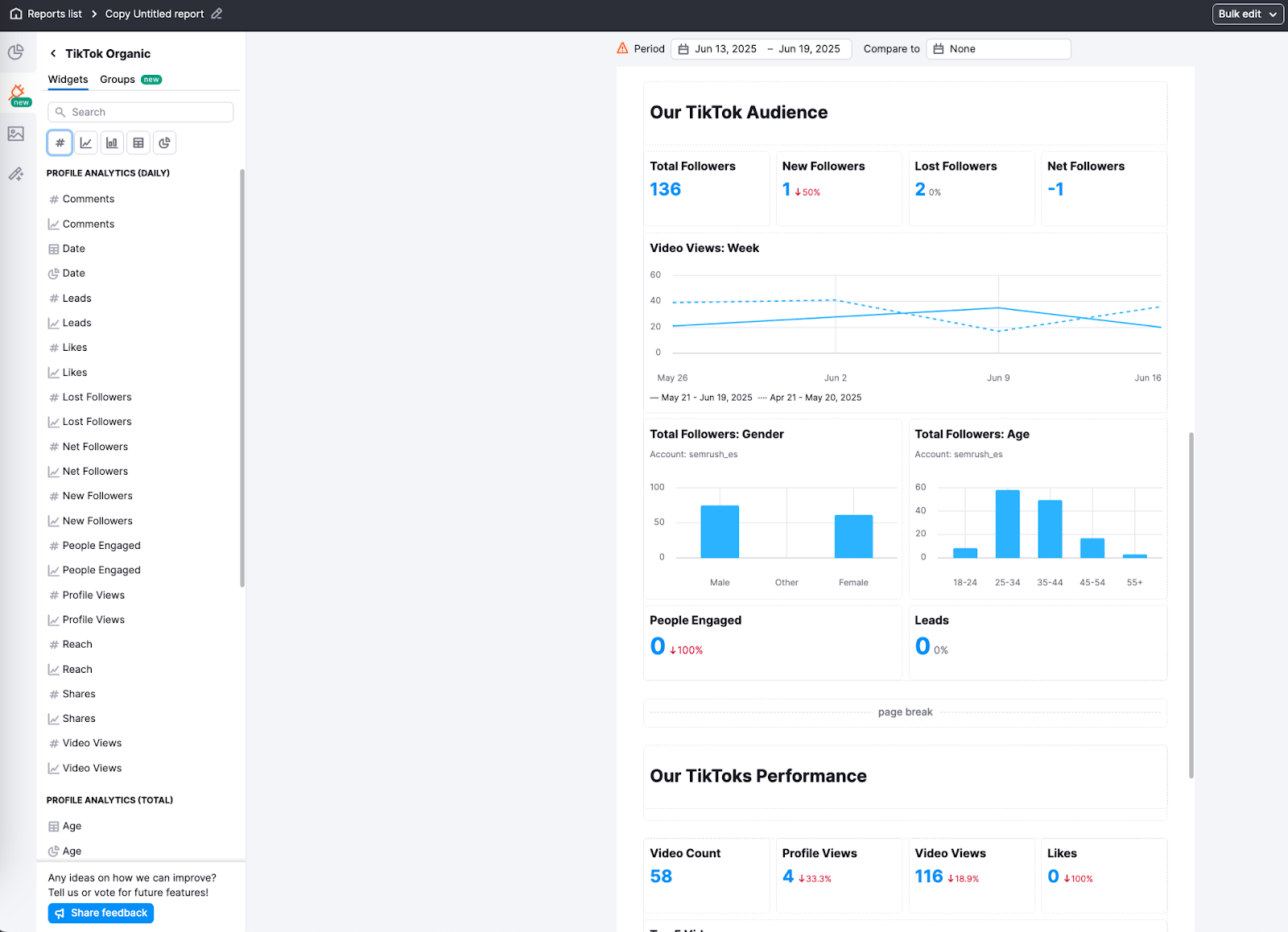 Integrations in My Reports image 32